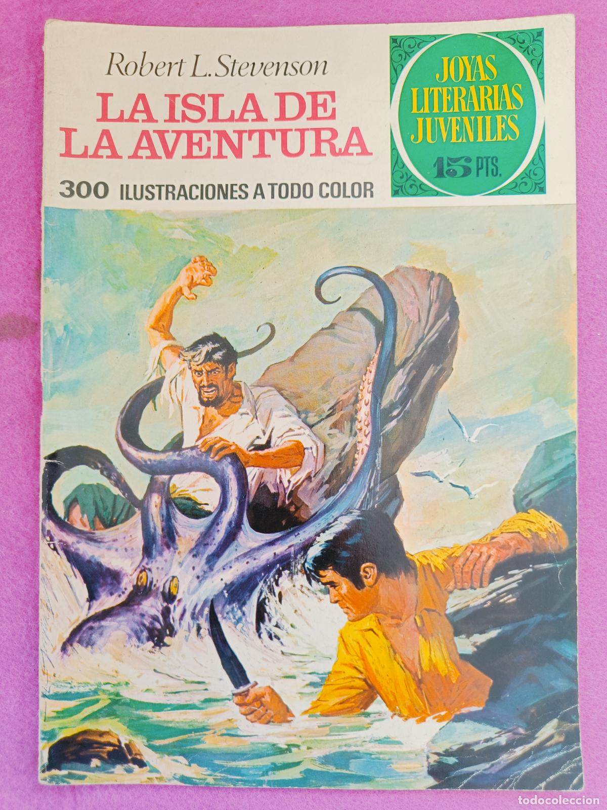 Tebeos: TEBEO JOYAS LITERARIAS JUVENILES ROBERT L. STEVENSON LA ISLA DE LA AVENTURA N&ordm; 39 ED. BRUGUERA 1972