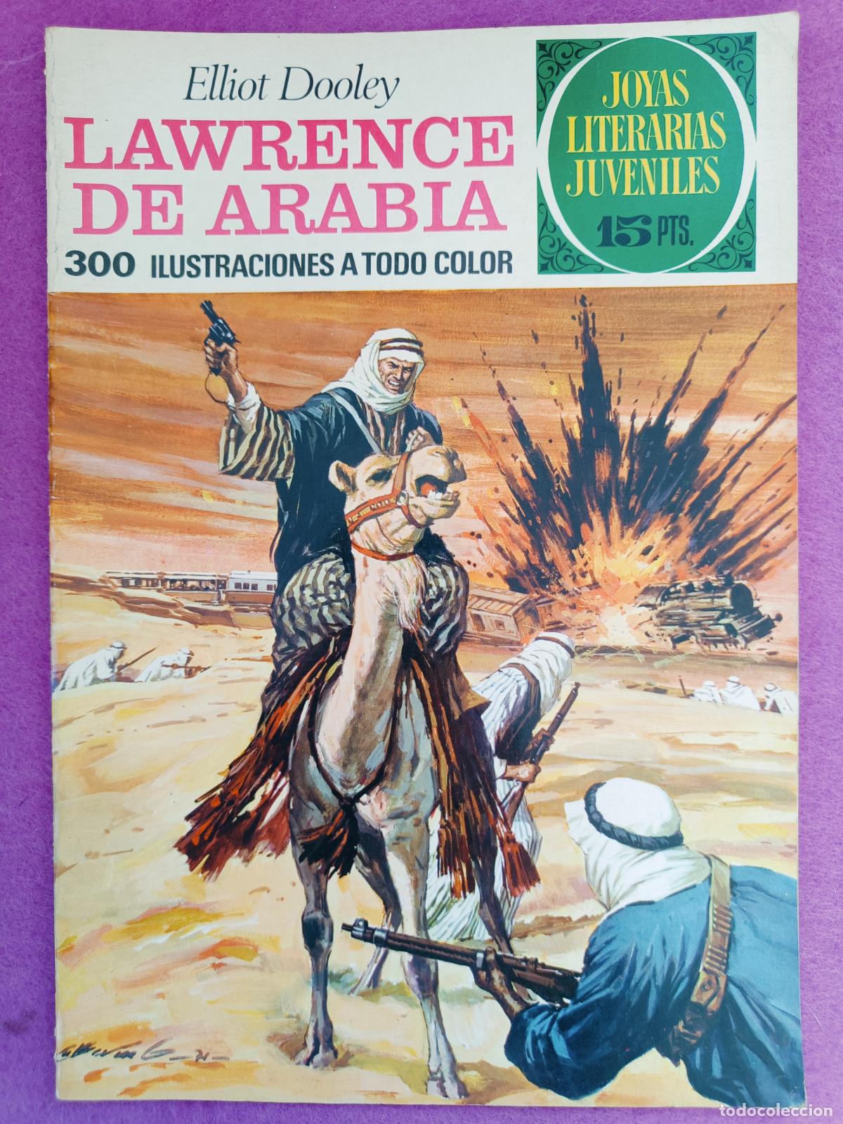Tebeos: TEBEO JOYAS LITERARIAS JUVENILES ELLIOT DOOLEY LAWRENCE DE ARABIA N&ordm; 44 ED. BRUGUERA 1971