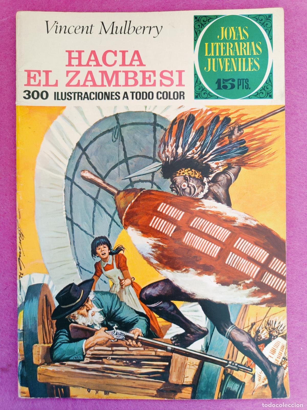 Tebeos: TEBEO JOYAS LITERARIAS JUVENILES VINCENT MULBERRY HACIA EL ZAMBESI N&ordm; 49 ED. BRUGUERA 1972