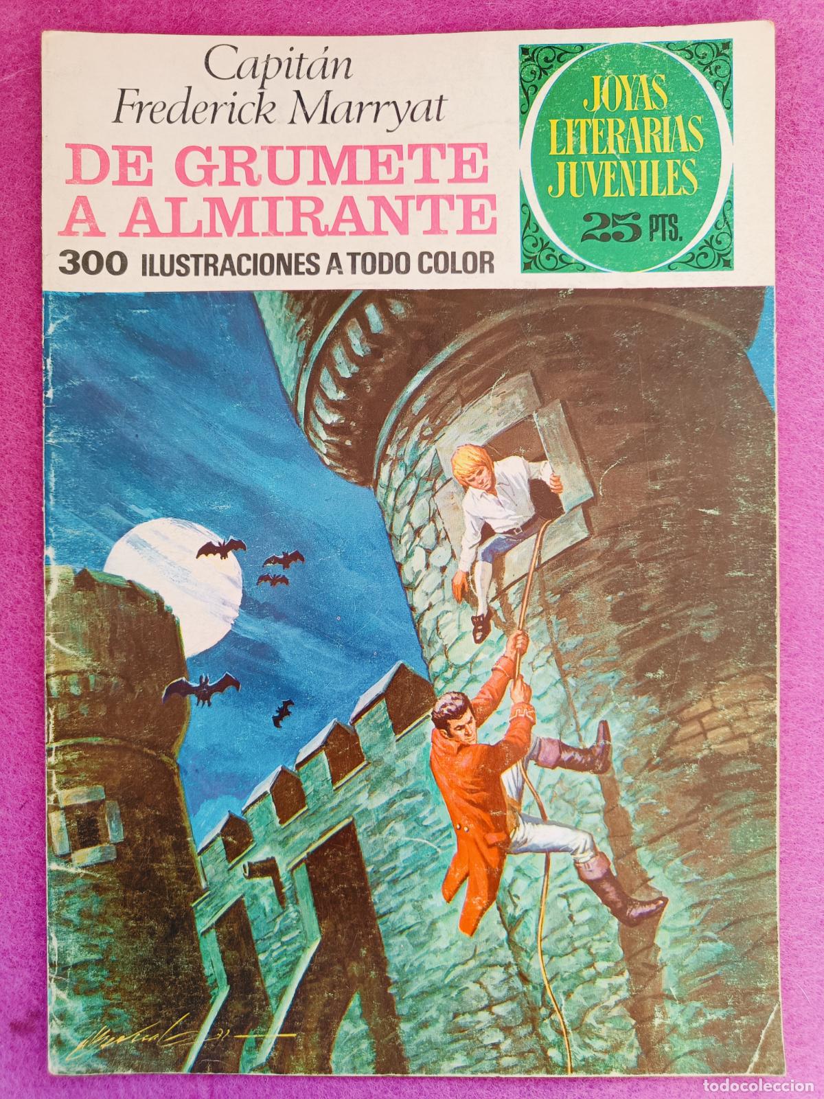 Tebeos: TEBEO JOYAS LITERARIAS JUVENILES CAPITAN FREDERICK MARRYAT DE GRUMETE A ALMI N&ordm; 50 ED. BRUGUERA 1976
