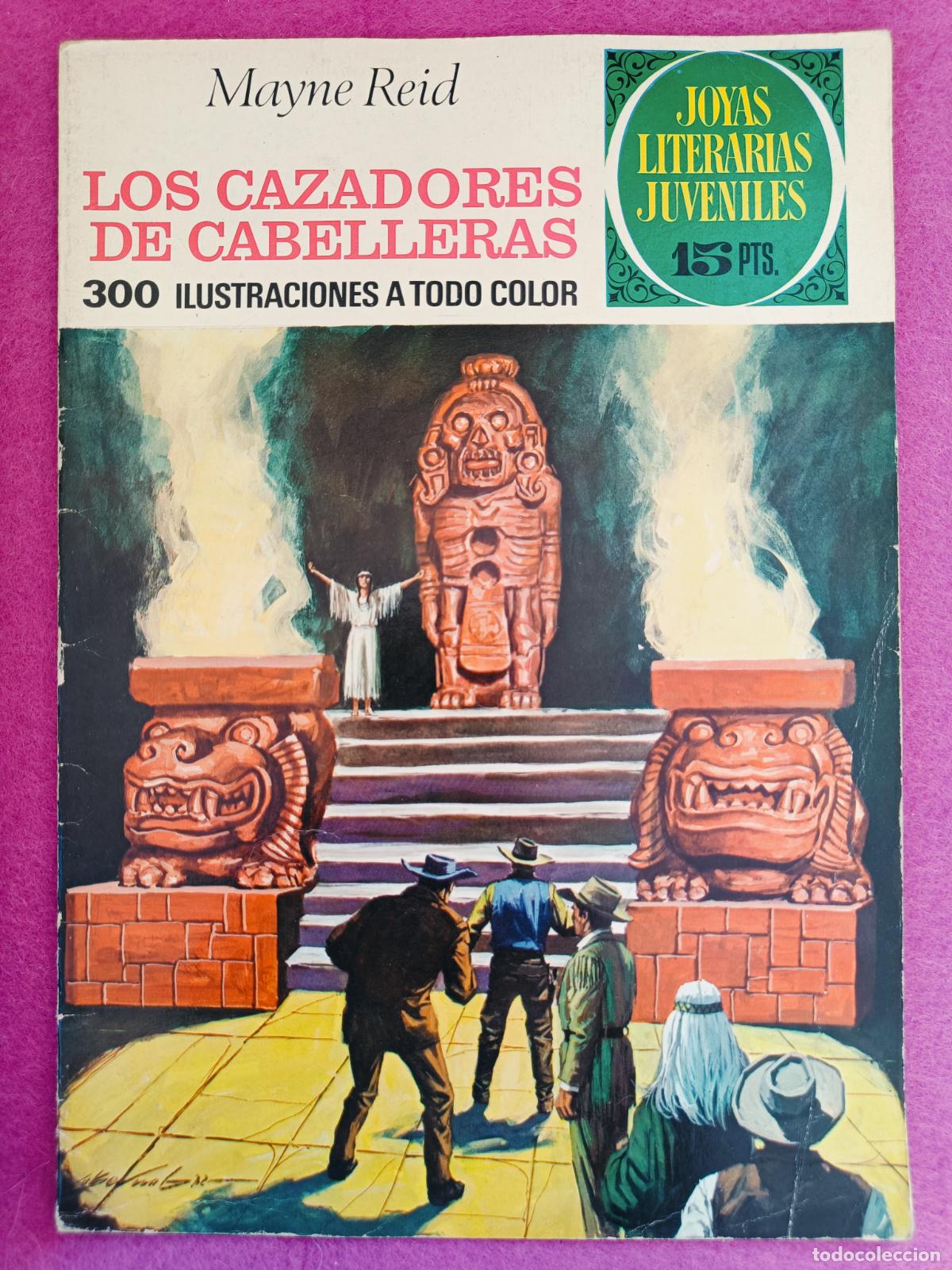 Tebeos: TEBEO JOYAS LITERARIAS JUVENILES MAYNE REID LOS CAZADORES DE CABELLERAS N&ordm; 66 ED. BRUGUERA 1972