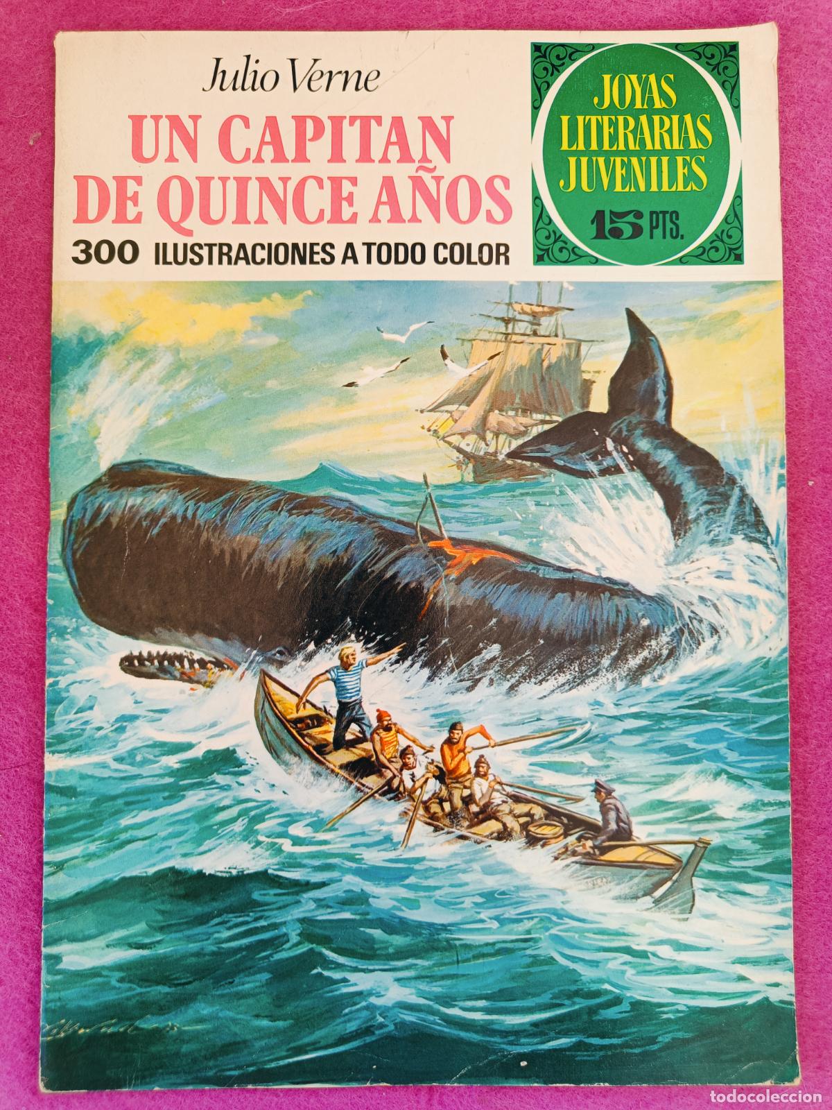Tebeos: TEBEO JOYAS LITERARIAS JUVENILES JULIO VERNE UN CAPITAN DE QUINCE A&Ntilde;OS N&ordm; 101 ED. BRUGUERA 1974