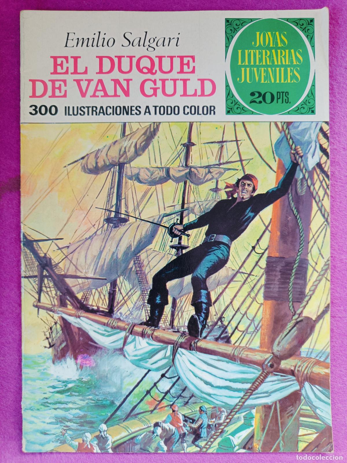 Tebeos: TEBEO JOYAS LITERARIAS JUVENILES EMILIO SALGARI EL DUQUE DE VAN GULD N&ordm; 118 ED. BRUGUERA 1974