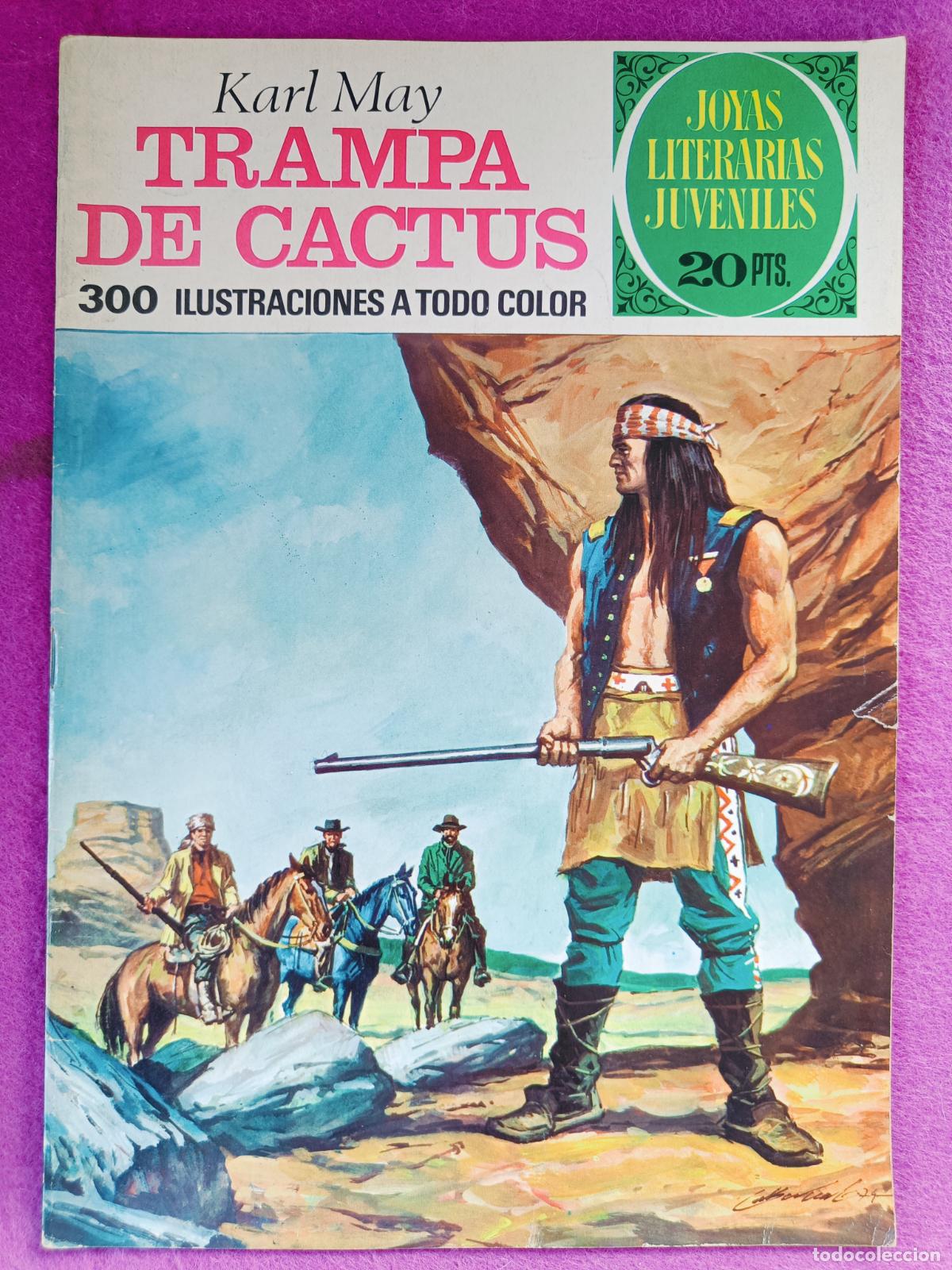 Tebeos: TEBEO JOYAS LITERARIAS JUVENILES KARL MAY TRAMPA DE CACTUS N&ordm; 122 ED. BRUGUERA 1975 1&ordf; ED