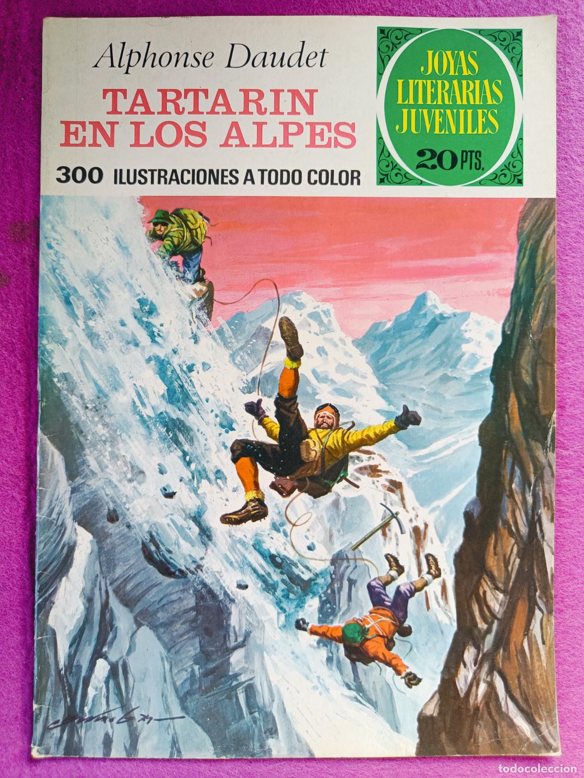 Tebeos: TEBEO JOYAS LITERARIAS JUVENILES ALPHONSE DAUDET TARTARIN EN LOS ALPE N&ordm; 125 ED. BRUGUERA 1975 1&ordf; ED