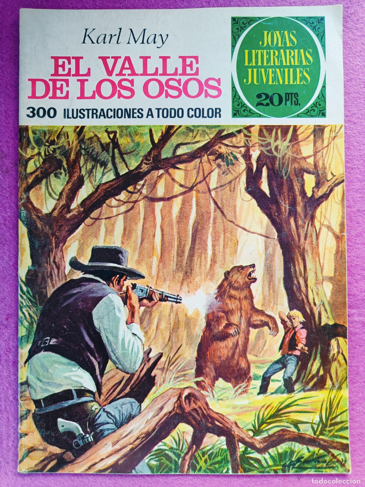Tebeos: TEBEO JOYAS LITERARIAS JUVENILES KARL MAY EL VALLE DE LOS OSOS N&ordm; 141 ED. BRUGUERA 1975 1&ordf; ED