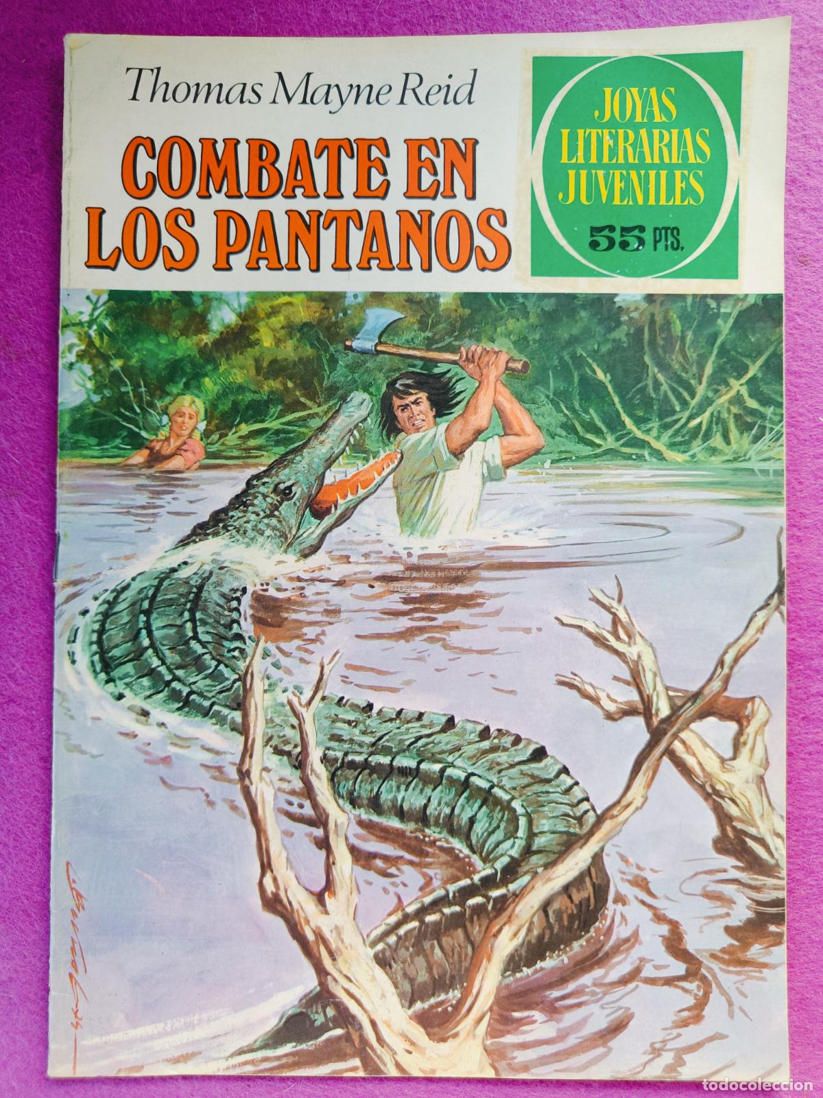 Tebeos: TEBEO JOYAS LITERARIAS JUVENILES THOMAS MAYNE REID COMBATE EN PANTANO N&ordm; 143 ED. BRUGUERA 1981