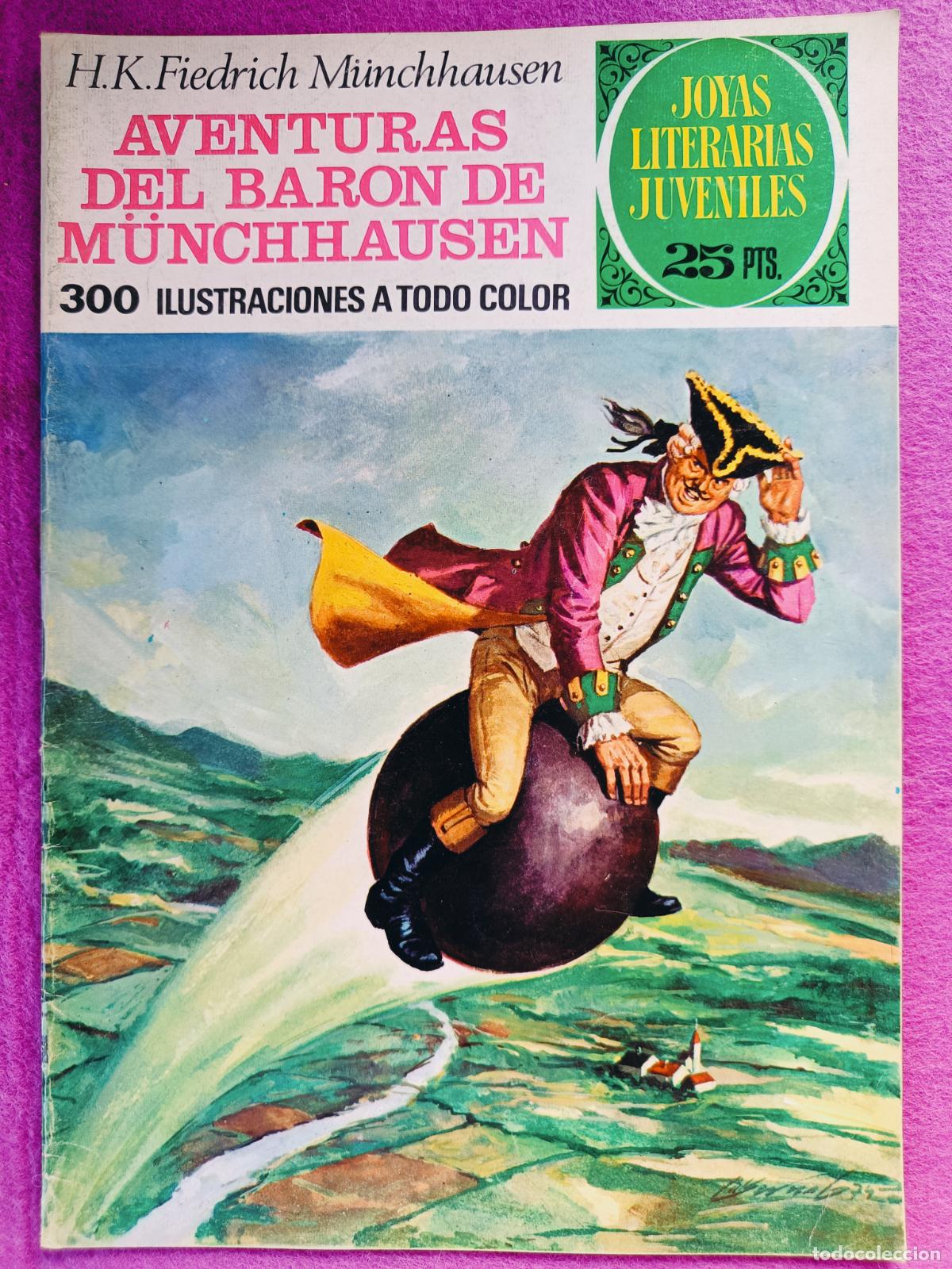 Tebeos: TEBEO JOYAS LITERARIAS JUVENILES H.K. FIEDRICH AVENTURAS DEL BARON MUNCHAUS N&ordm; 146 ED. BRUGUERA 1975