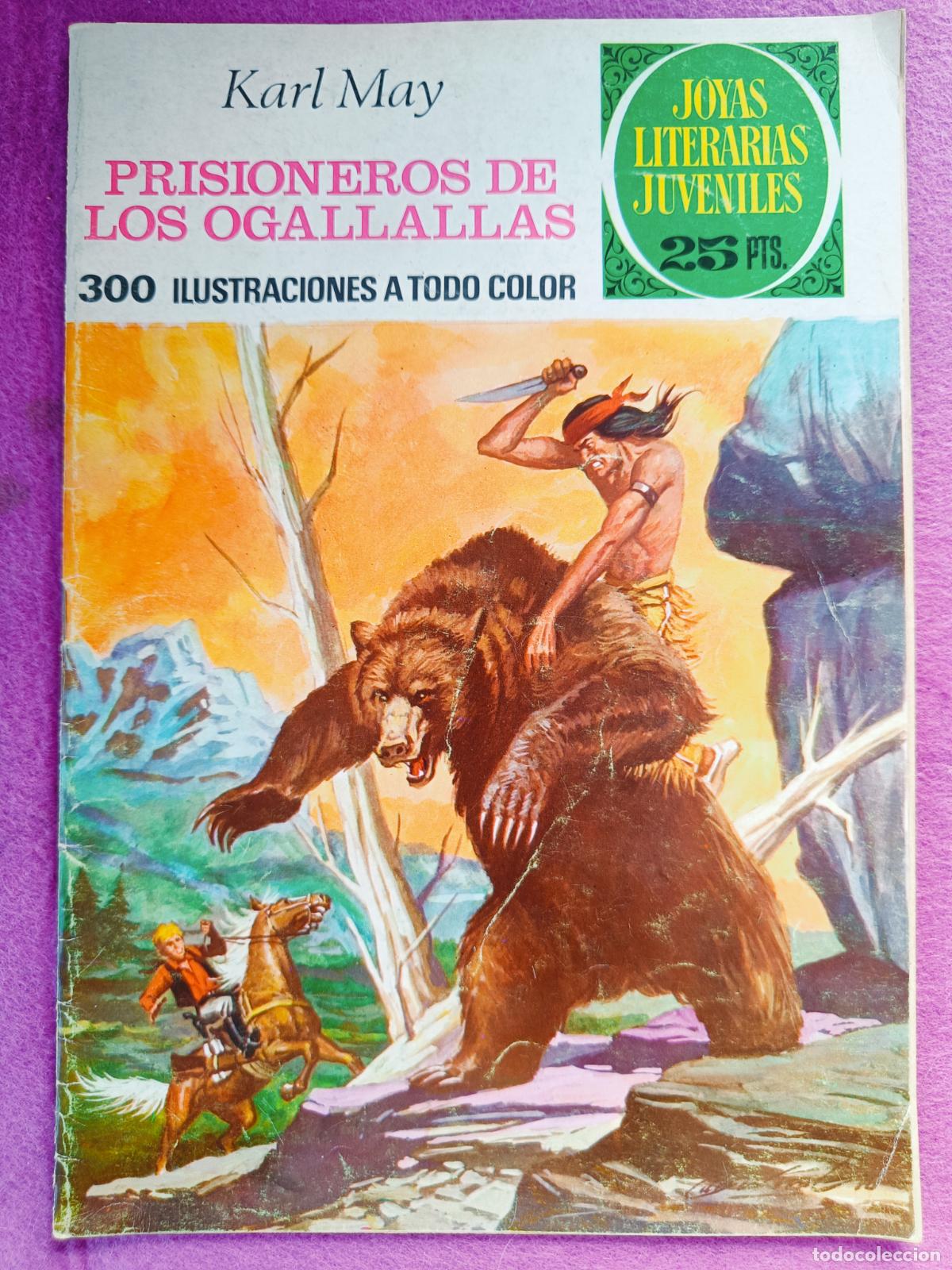 Tebeos: TEBEO JOYAS LITERARIAS JUVENILES KARL MAY PRISIONEROS DE LOS OGALLALLAS N&ordm; 163 ED. BRUGUERA 1976 1&ordf;
