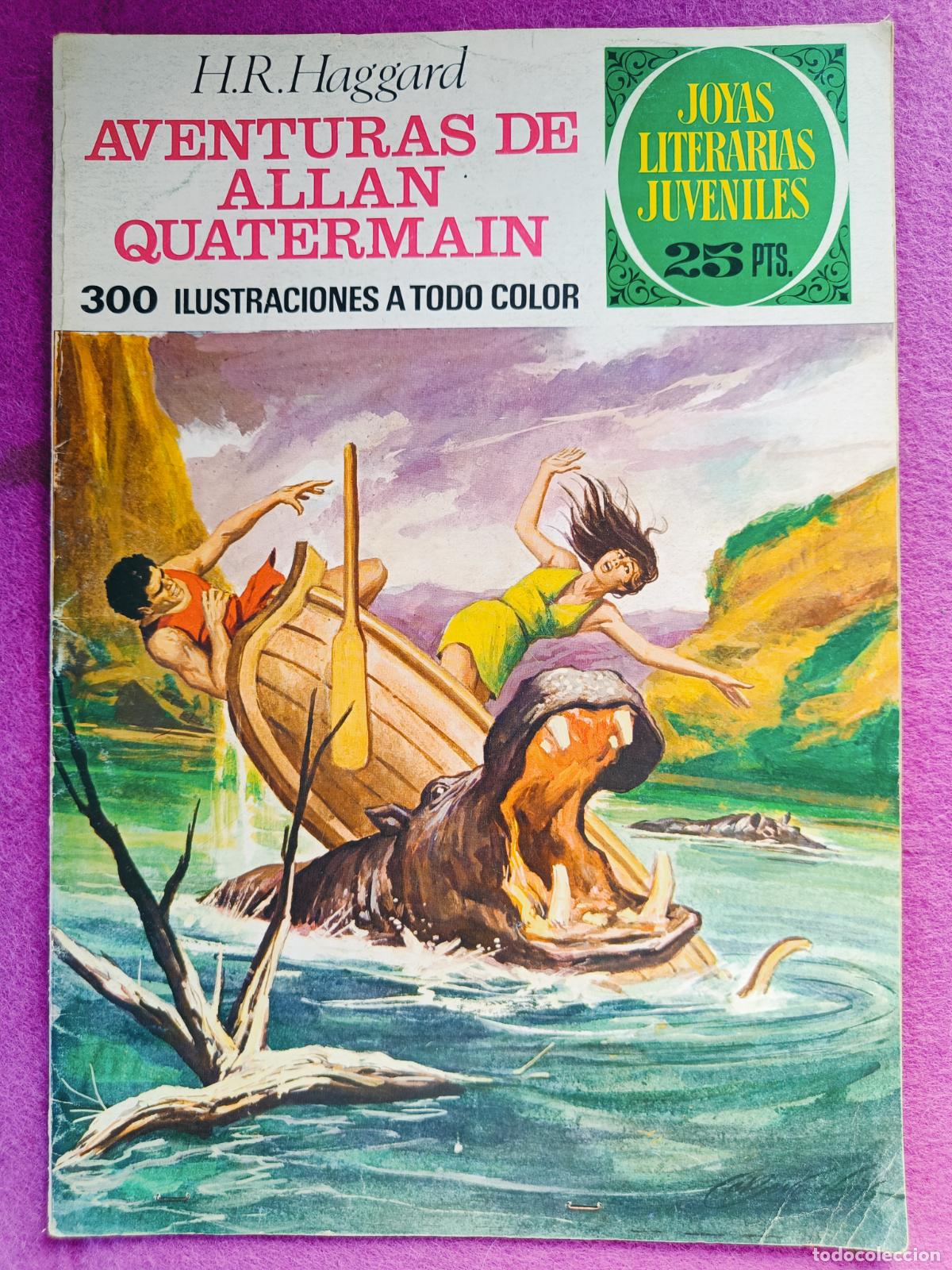 Tebeos: TEBEO JOYAS LITERARIAS JUVENILES H.R. HAGGARD AVENTURAS DE ALLAN QUATERM N&ordm; 160 ED. BRUGUERA 1976 1&ordf;