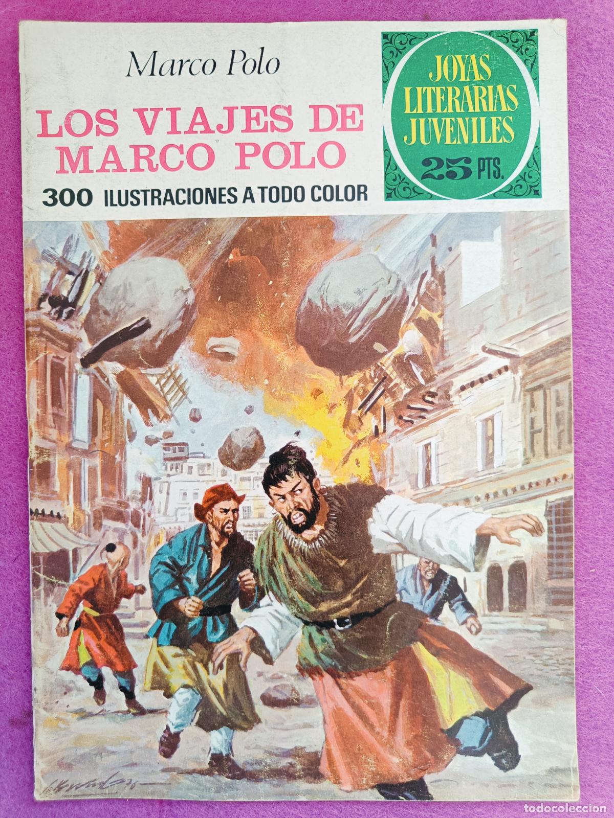 Tebeos: TEBEO JOYAS LITERARIAS JUVENILES MARCO POLO LOS VIAJES DE MARCO POLO N&ordm; 166 ED. BRUGUERA 1976 1&ordf;
