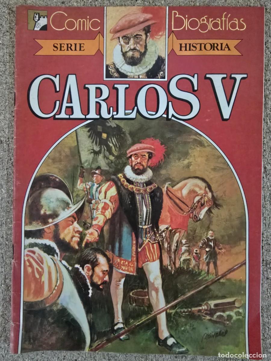 Tebeos: Comic Biografias.Serie Historia 1.Carlos V.Bruguera