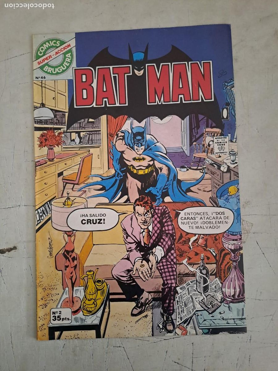 Tebeos: Comics Bruguera 46, Batman 2 en muy buen estado Bolsa DA
