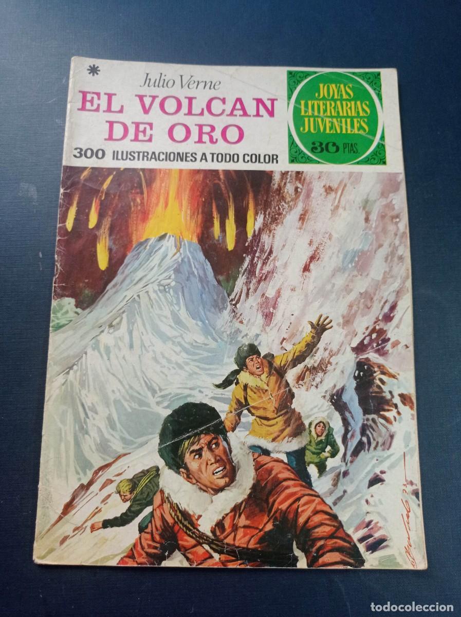 Tebeos: EL VOLC&Aacute;N DE ORO. JULIO VERNE. JOYAS LITERARIAS JUVENILES N&ordm; 79. BERNAL, BORRELL. BRUGUERA 1977 +++