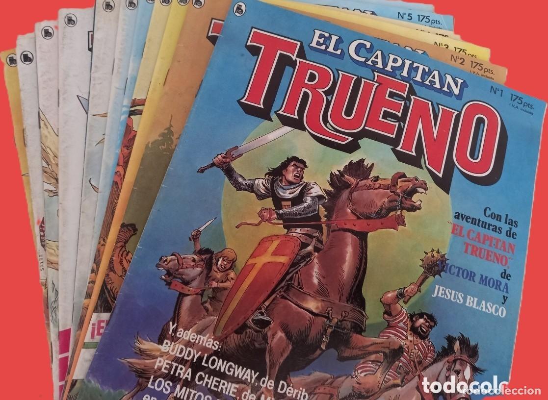 Tebeos: EL CAPITAN TRUENO. Bruguera 1986. LOTE: 12 n&uacute;meros (1 al 12)
