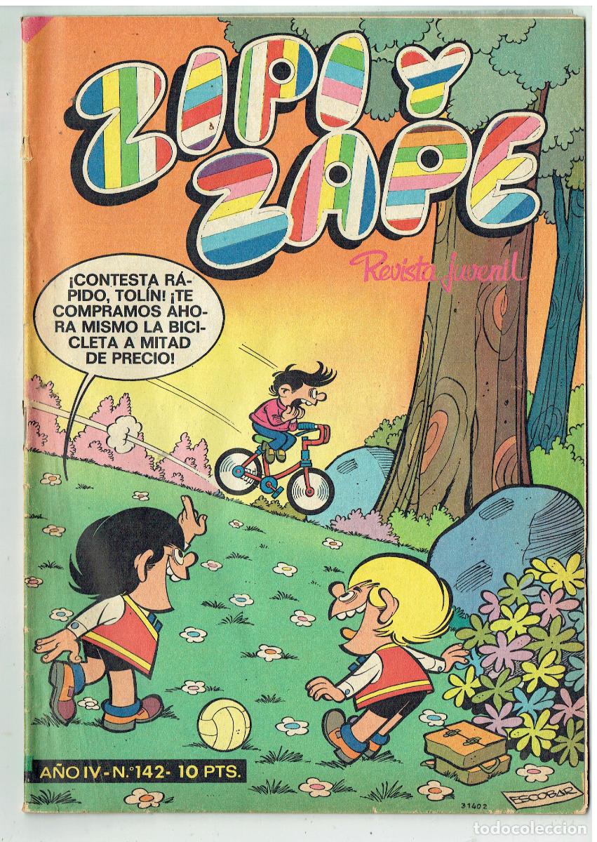 Tebeos: ZIPI Y ZAPE. N&ordm; 142. AVENTURAS DE ROBIB ROBOT. BRUGUERA, 1975. (