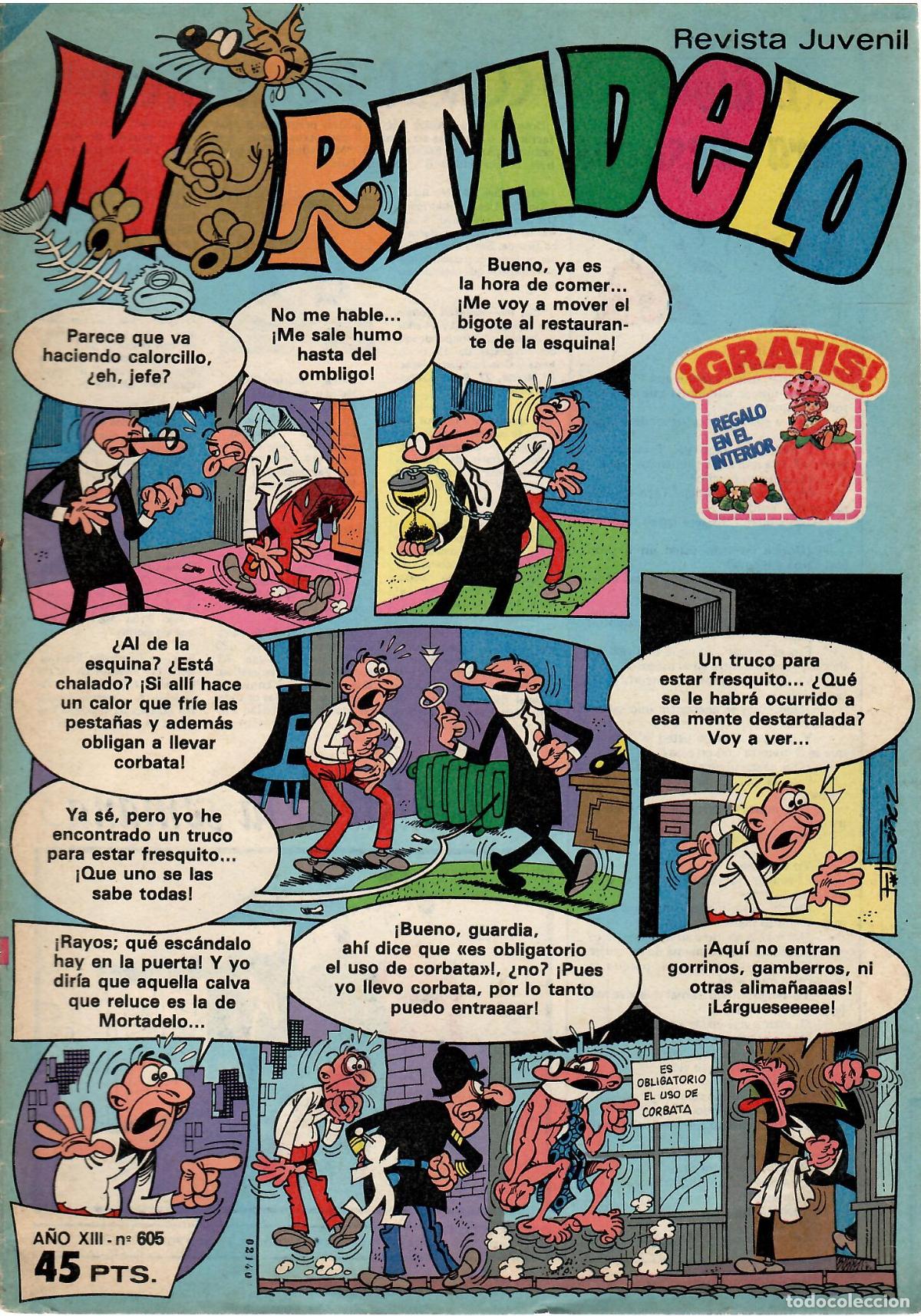 Tebeos: Comic Mortadelo, Revista juvenil, n&ordm; 605 - Bruguera