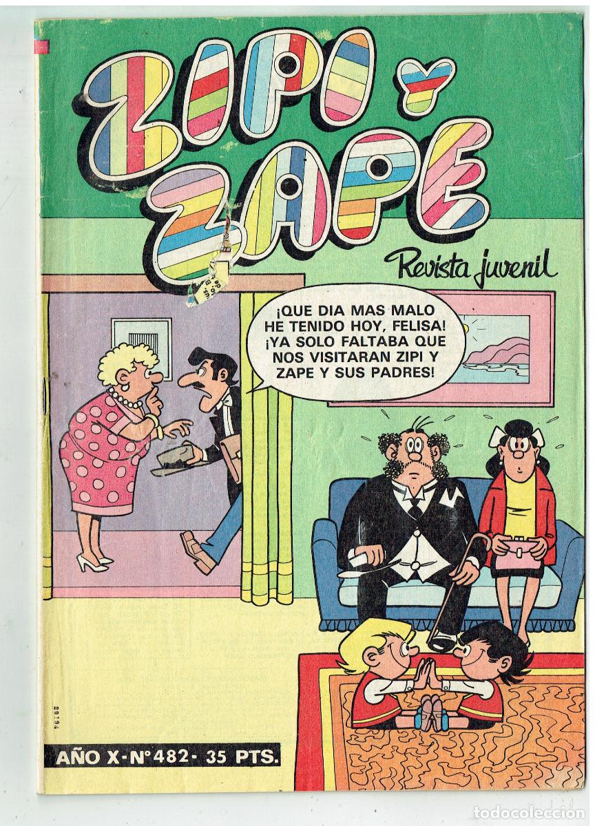 Tebeos: ZIPI Y ZAPE. N&ordm; 482, BRUGUERA, 1981,