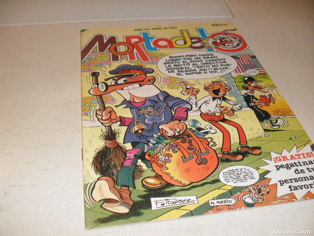 Tebeos: SUPER MORTADELO N&ordm; 200,CON POSTER DE MORTADELO ANUNCIANDO PEGATINAS.BRUGUERA,1972