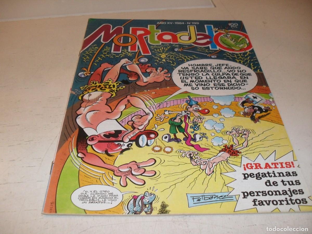Tebeos: SUPER MORTADELO N&ordm; 199,CON POSTER DE MORTADELO ANUNCIANDO PEGATINAS.BRUGUERA,1972