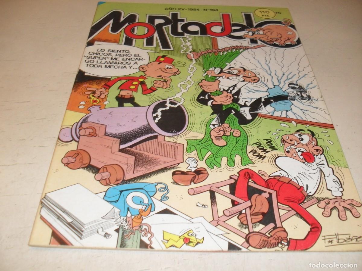 Tebeos: SUPER MORTADELO N&ordm; 194,CON EL BOTONES SACARINO DE INVITADO.BRUGUERA,1972