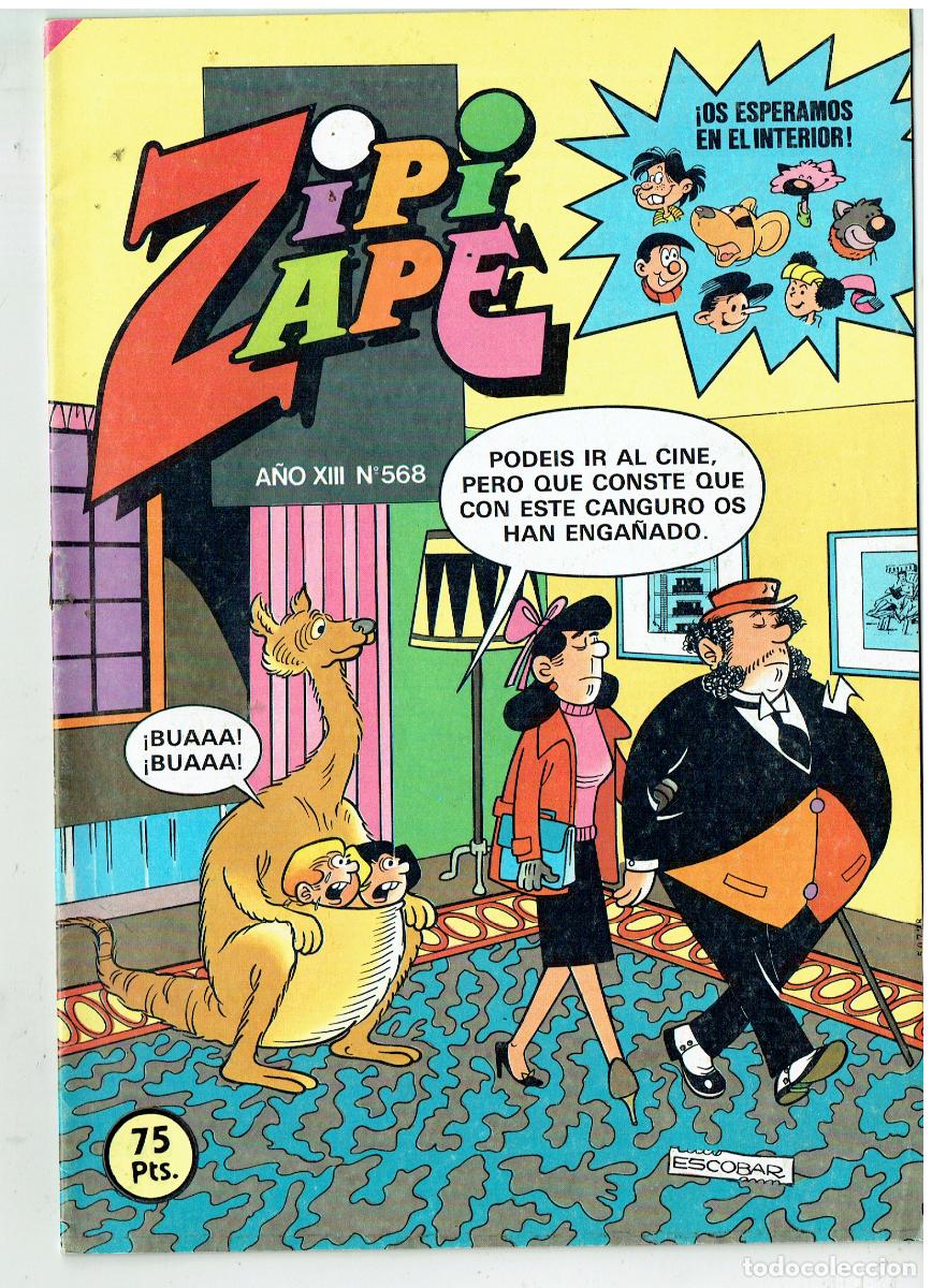 Tebeos: ZIPI Y ZAPE. N&ordm; 568. EL TREMENDO TOBY./ BRUGUERA, 1984 1981,