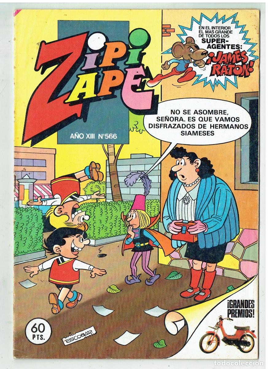 Tebeos: ZIPI Y ZAPE. N&ordm; 566. EL TREMENDO TOBI. BRUGUERA, 1984 1981,