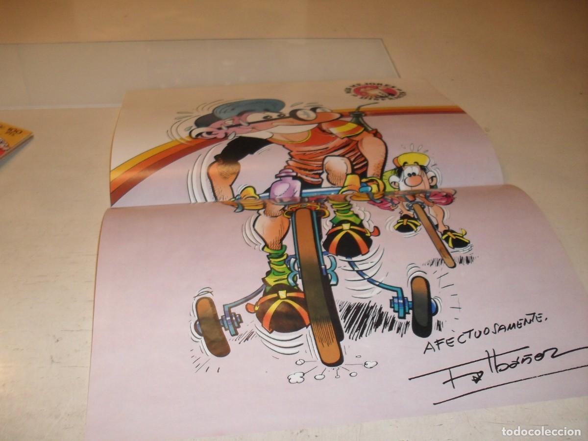 Tebeos: (REF 98),PRECIOSO POSTER MIS MEJORES DISFRAZES 2,MORTADELO DISFRAZADO DE CICLISTA.BRUGUERA,1984