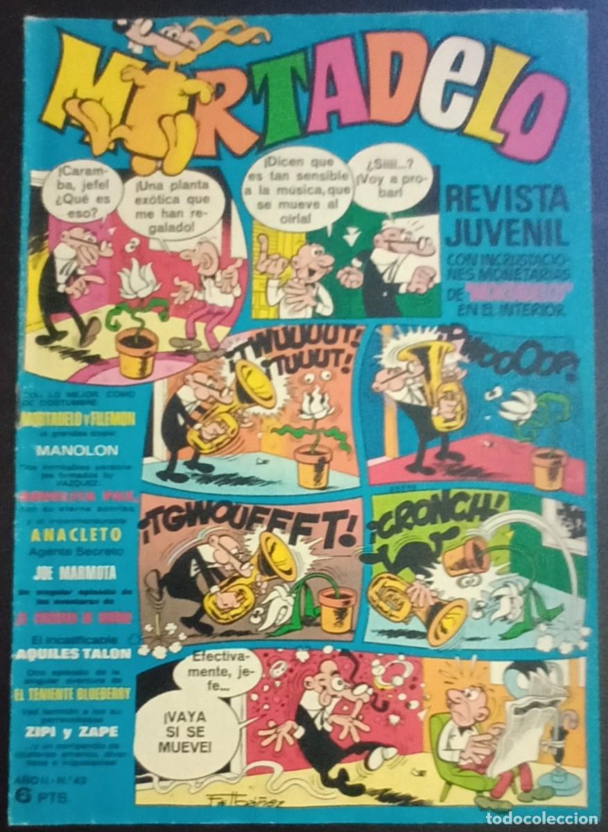 Tebeos: MORTADELO SEMANAL-BRUGUERA- N&ordm; 43 -20-SEPTIEMBRE-1971-BLUEBERRY-AST&Eacute;RIX-SIN MORTADELOS-VEA-1527