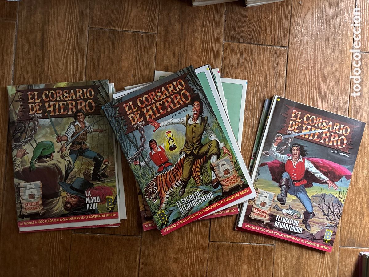 Tebeos: EL CORSARIO DE HIERRO COLECCION COMPLETA EDICI&Oacute;N HIST&Oacute;RICA 58 EJEMPLARES