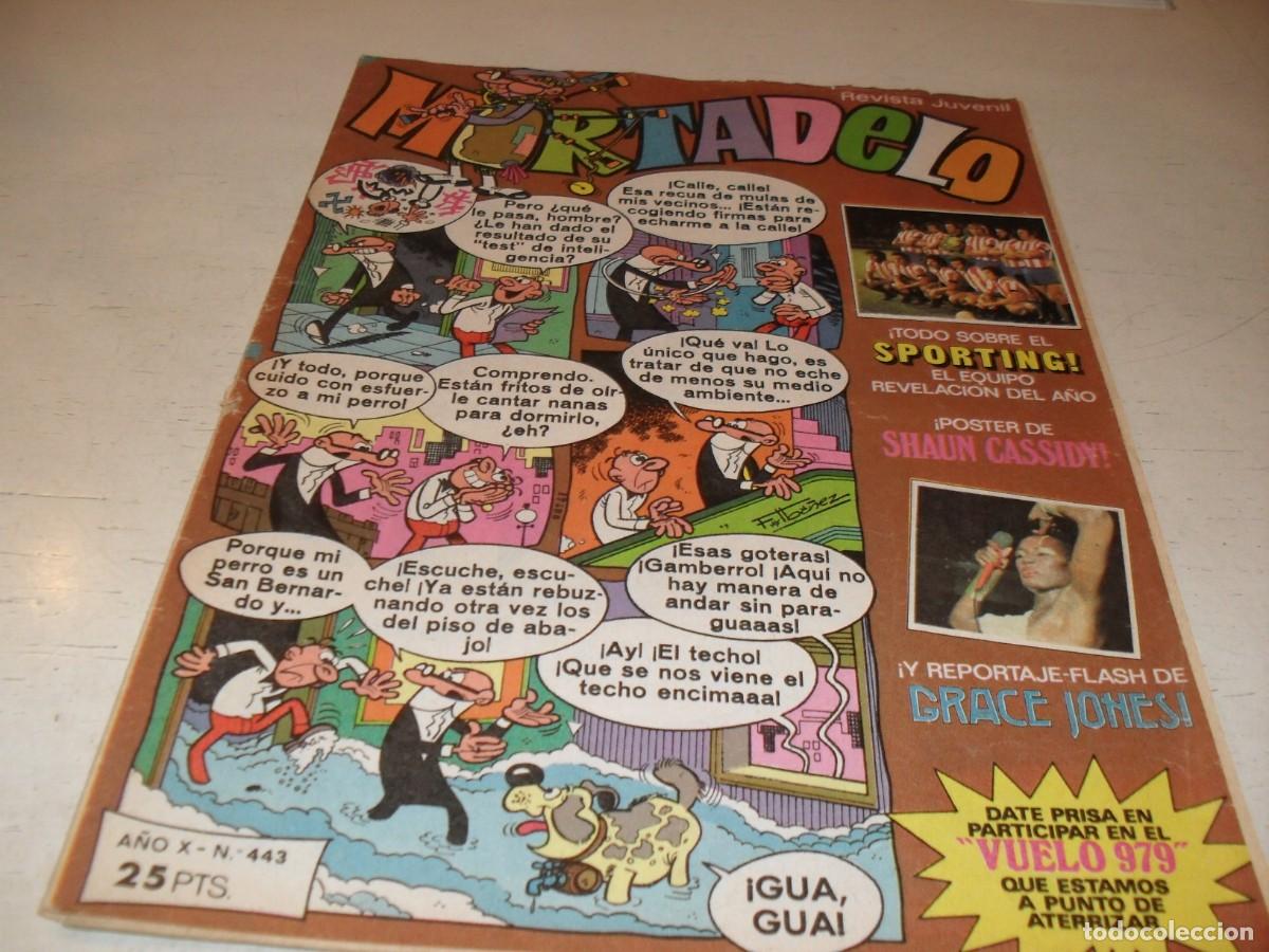 Tebeos: MORTADELO N&ordm; 443,CON ENTREVISTA A GRACE JONES,DE 645.BRUGUERA,1970