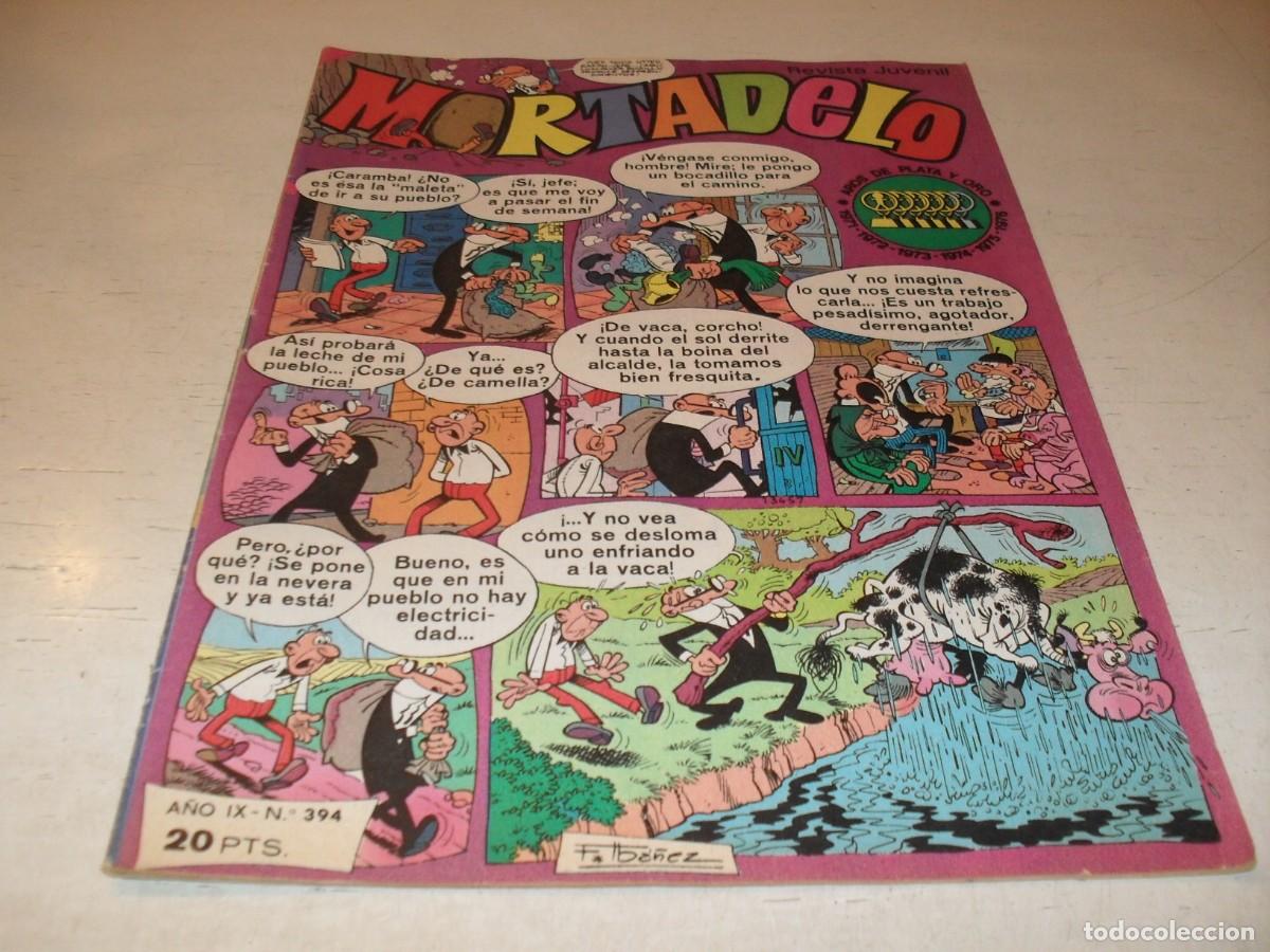 Tebeos: MORTADELO N&ordm; 394,CON EL CORSARIO DE HIERRO,DE 645.BRUGUERA,1970
