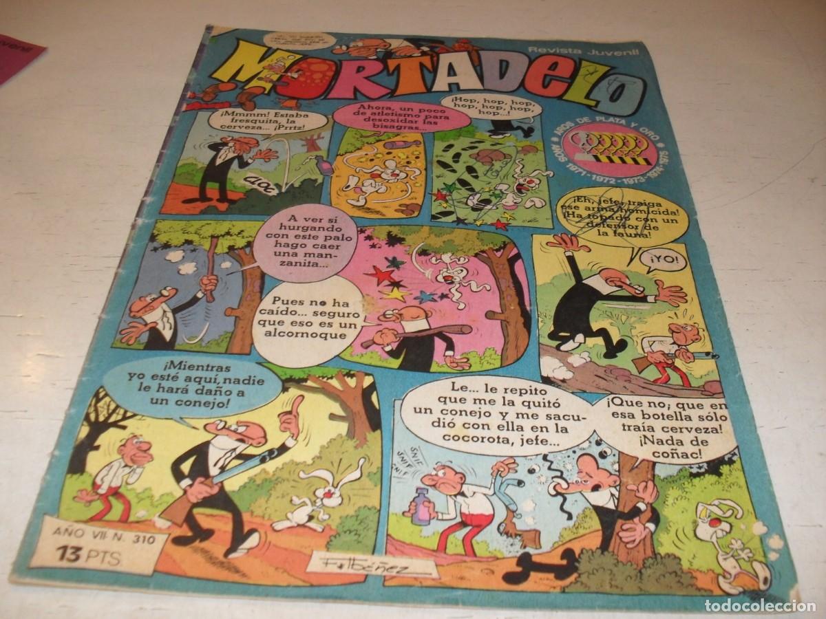 Tebeos: MORTADELO N&ordm; 310,CON BABY MOCOSETE EN CONTRAPORTADA,DE 645.BRUGUERA,1970