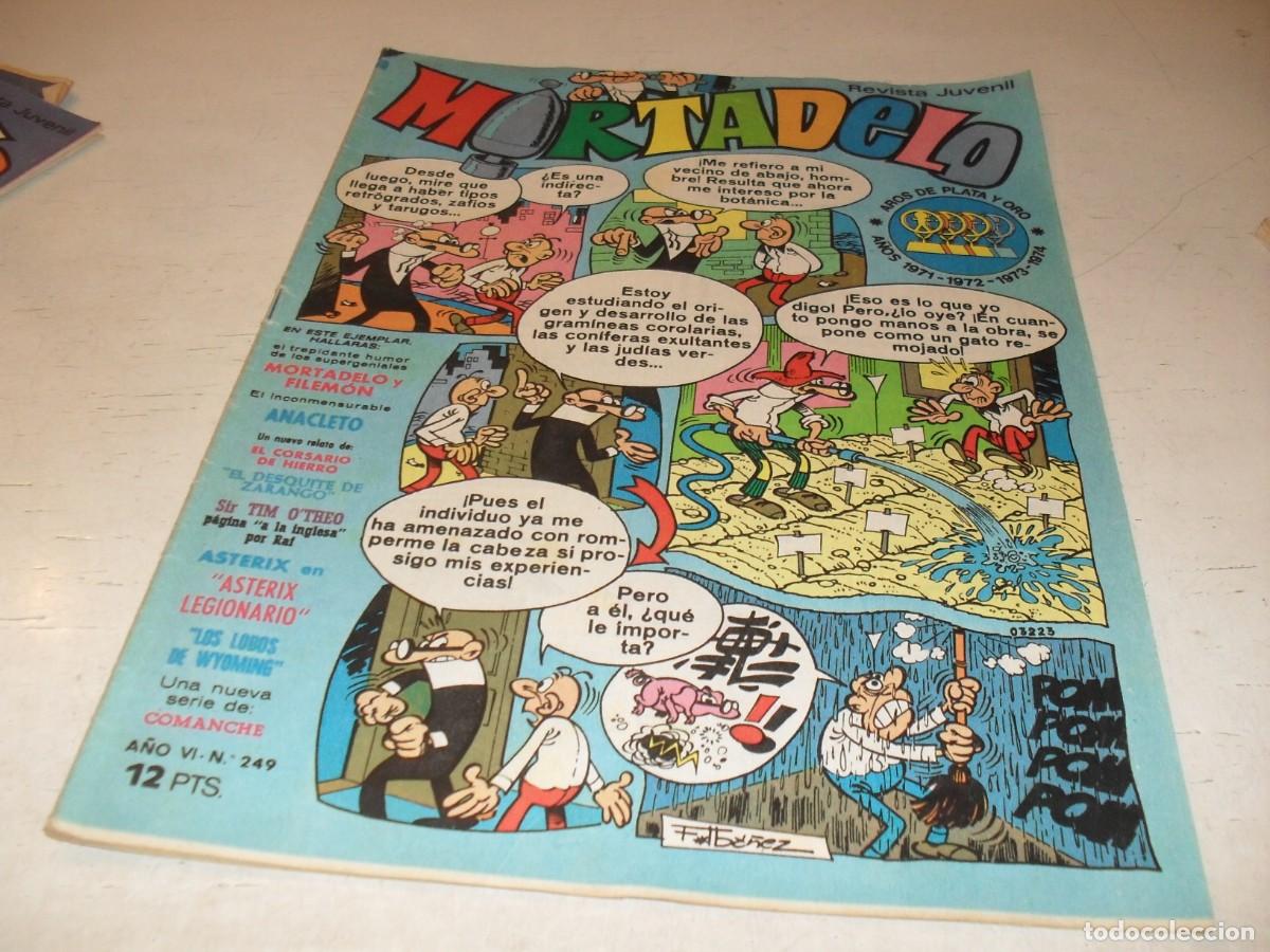 Tebeos: MORTADELO N&ordm; 249,CON EL CORSARIO DE HIERRO,DE 645.BRUGUERA,1970