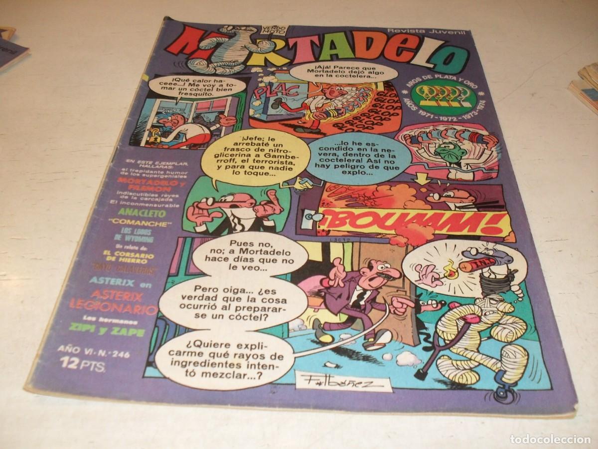 Tebeos: MORTADELO N&ordm; 246,CON EL CORSARIO DE HIERRO,DE 645.BRUGUERA,1970