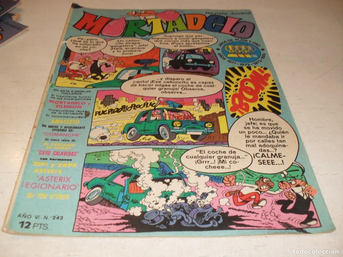 Tebeos: MORTADELO N&ordm; 243,CON EL CORSARIO DE HIERRO,DE 645.BRUGUERA,1970