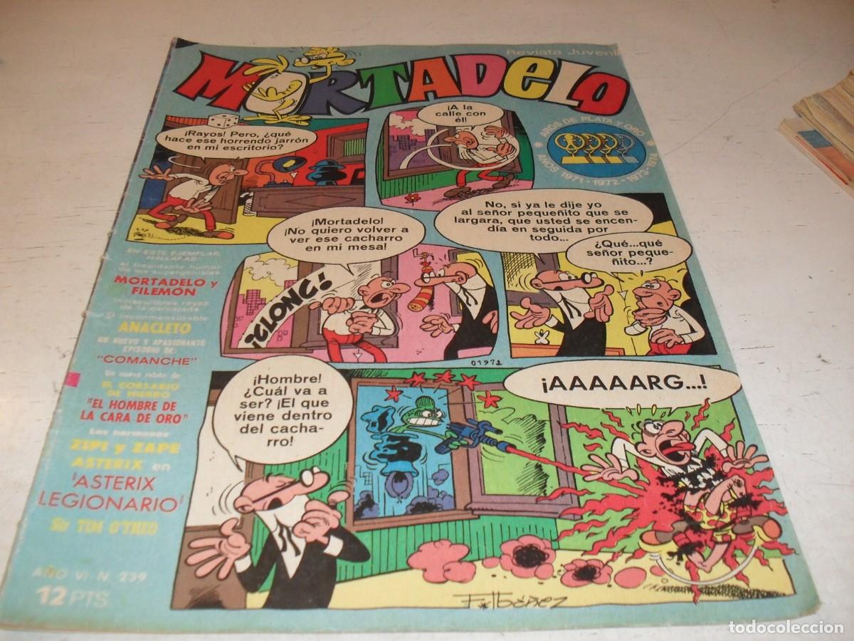 Tebeos: MORTADELO N&ordm; 239,CON PUBLICIDAD DE BABY MOCOSETE EN CONTRAPORTADA,DE 645.BRUGUERA,1970