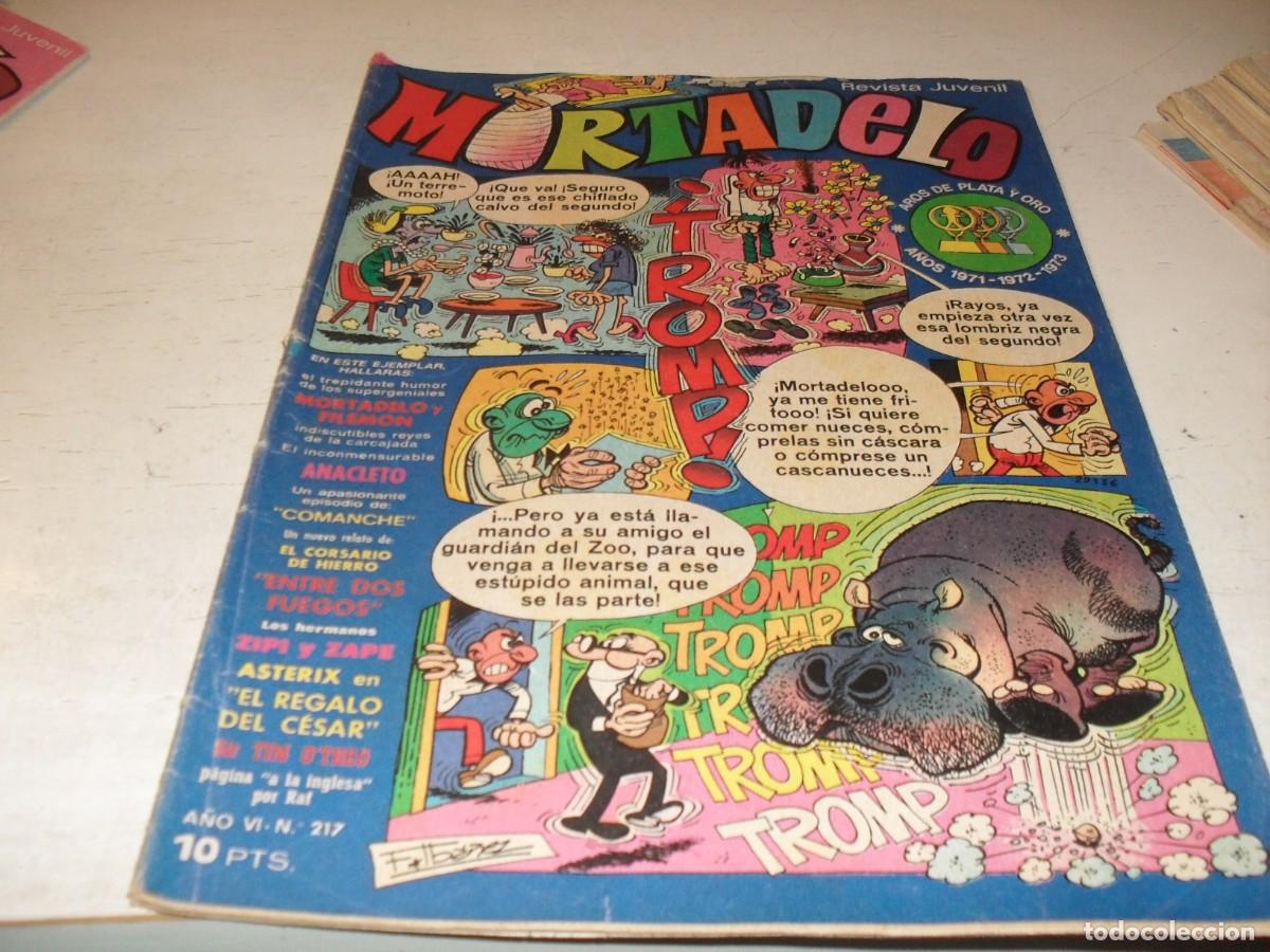 Tebeos: MORTADELO N&ordm; 217,CON ZIPI Y ZAPE,DE ESCOBAR,DE 645.BRUGUERA,1970