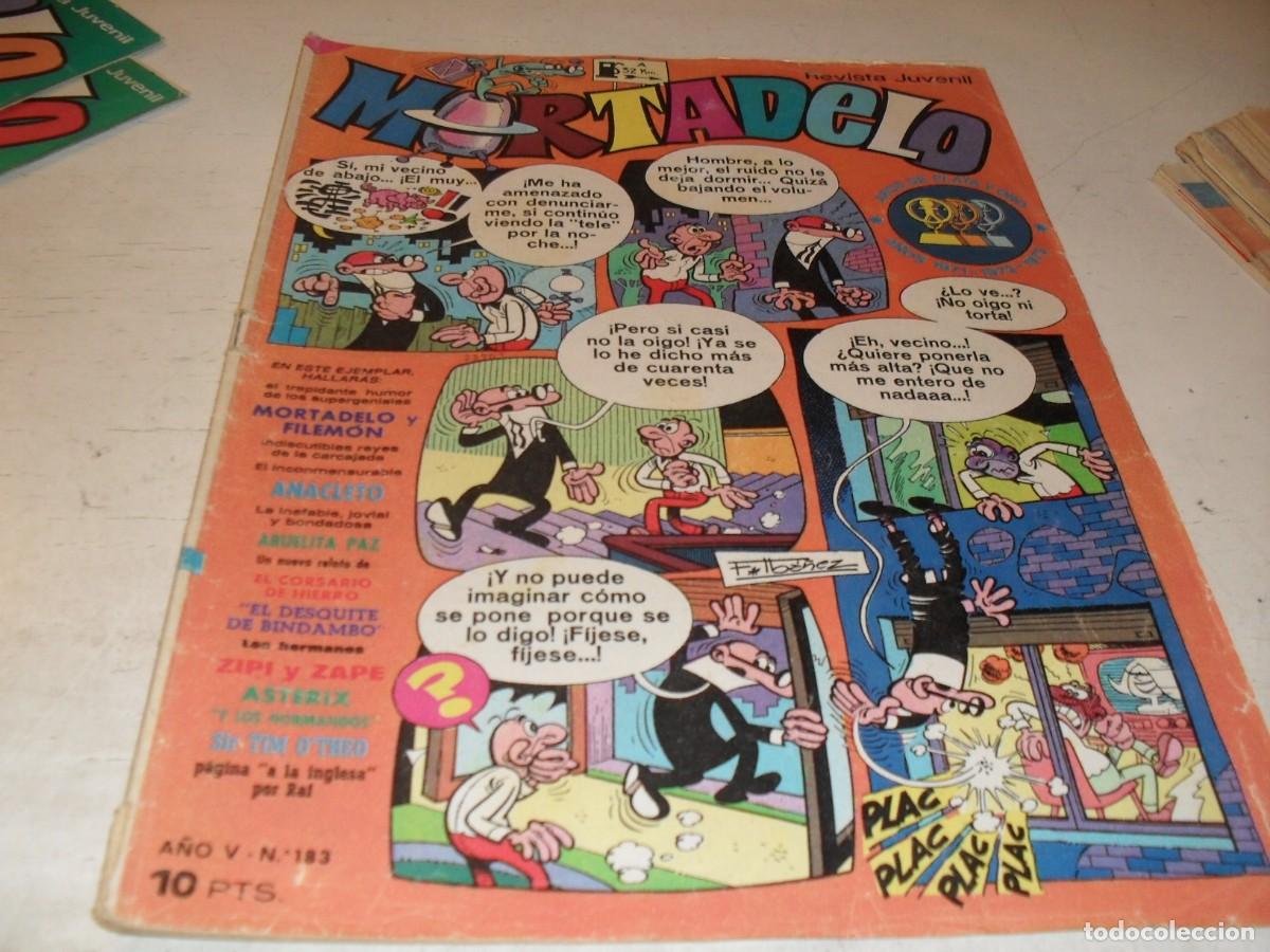 Tebeos: MORTADELO N&ordm; 183,CON ANACLETO,DE VAZQUEZ,DE 645.BRUGUERA,1970