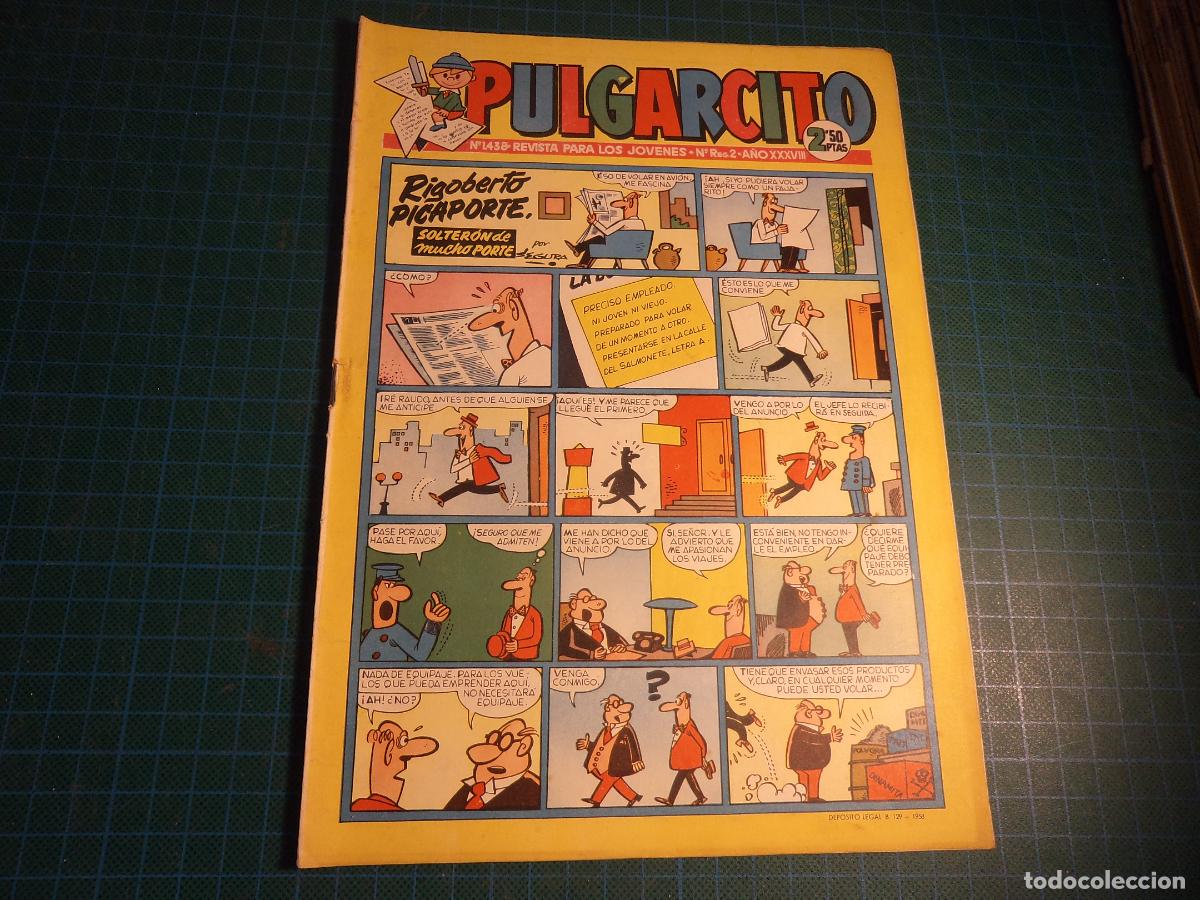 Tebeos: Pulgarcito. N&ordm; 1438. Bruguera