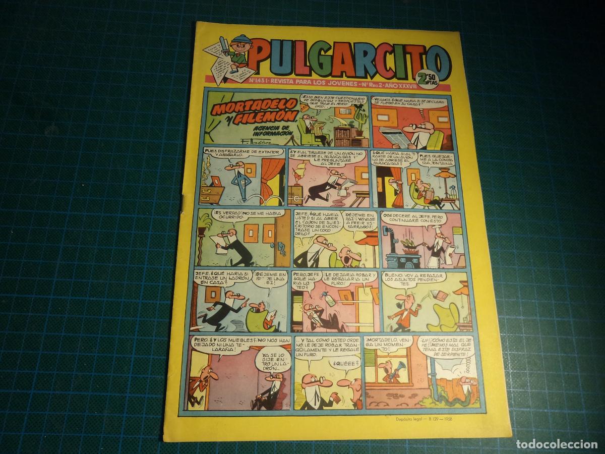 Comics: Pulgarcito. N&ordm; 1431. Bruguera