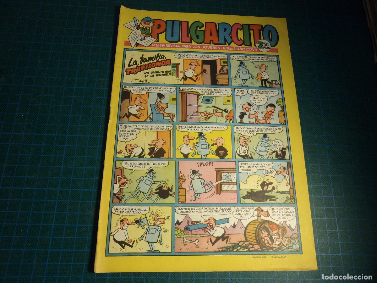 Comics: Pulgarcito. N&ordm; 1428. Bruguera