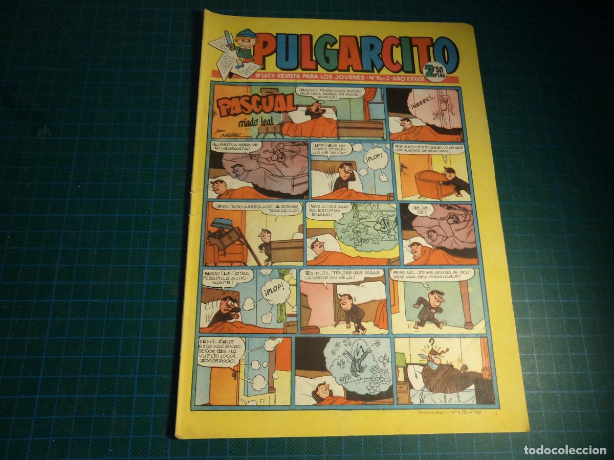 Comics: Pulgarcito. N&ordm; 1424. Bruguera