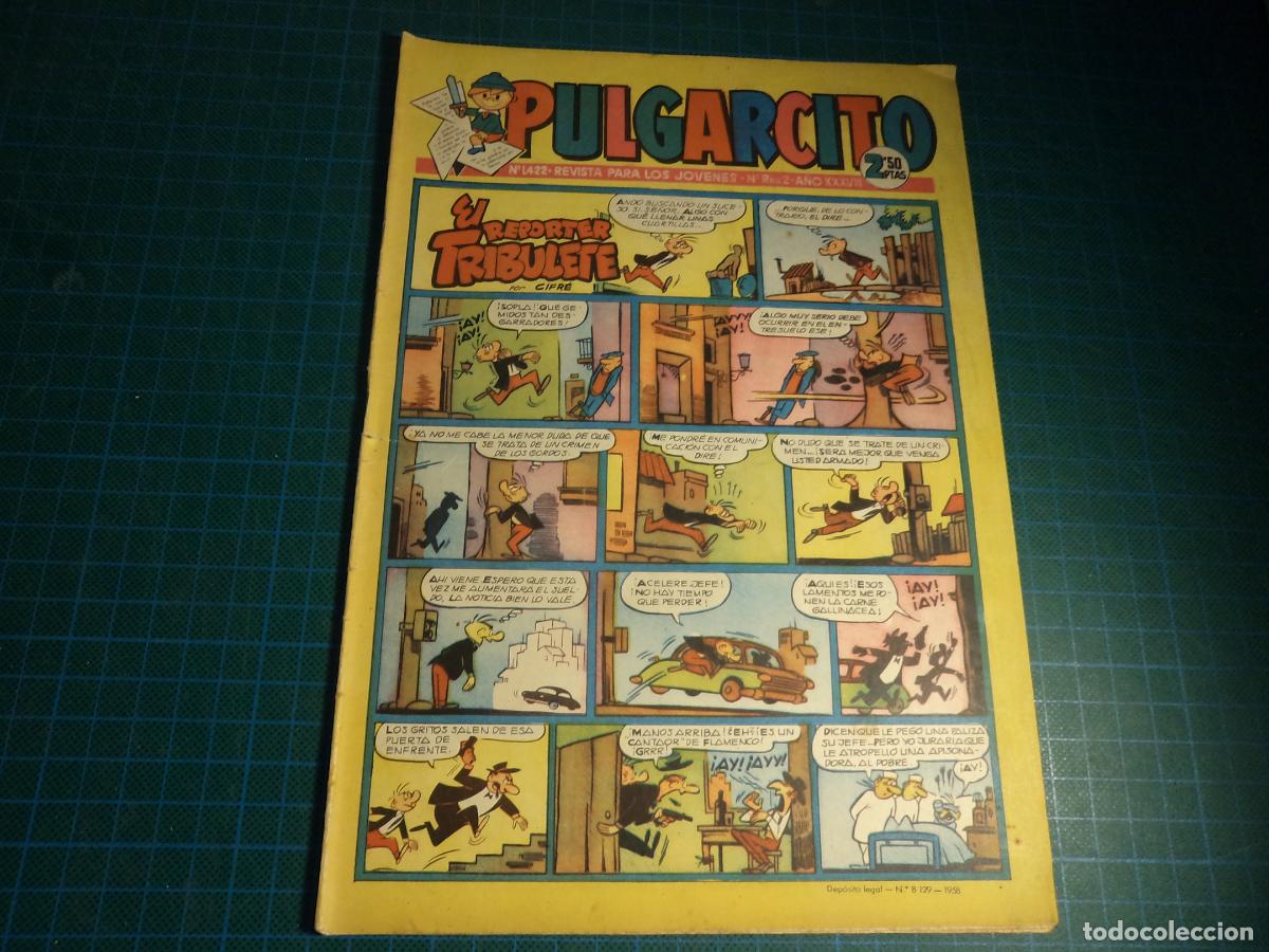 Comics: Pulgarcito. N&ordm; 1422. Bruguera