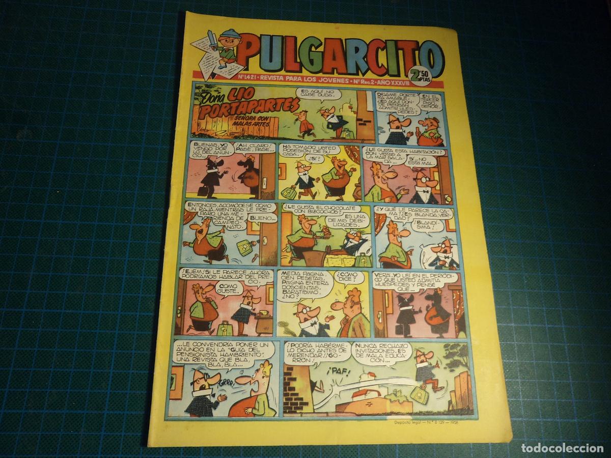 Comics: Pulgarcito. N&ordm; 1421. Bruguera