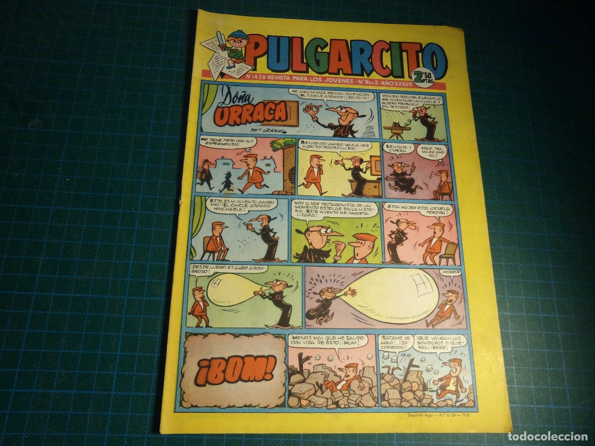 Comics: Pulgarcito. N&ordm; 1420. Bruguera