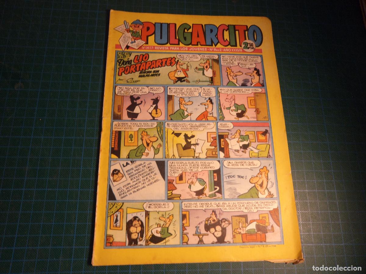 Comics: Pulgarcito. N&ordm; 1417. Bruguera