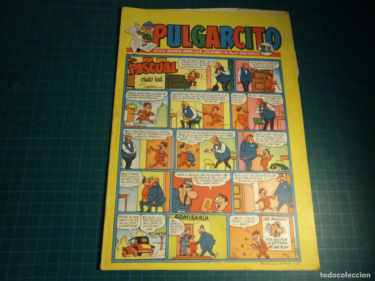 Tebeos: Pulgarcito. N&ordm; 1416. Bruguera