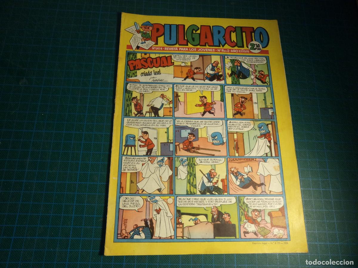 Comics: Pulgarcito. N&ordm; 1414. Bruguera
