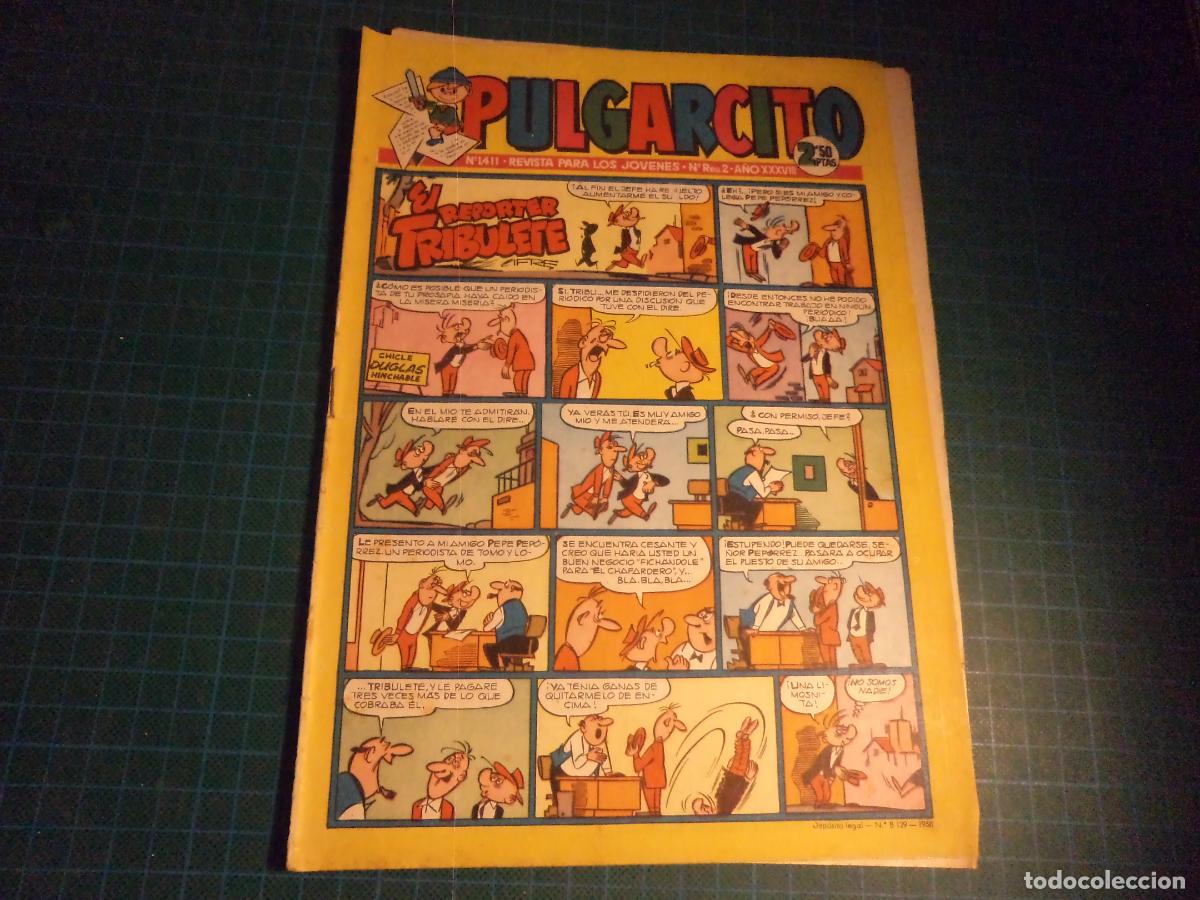 Giornalini: Pulgarcito. N&ordm; 1411. Bruguera